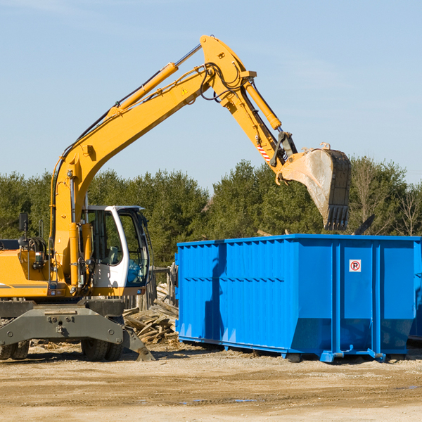 can i rent a residential dumpster for a construction project in Duffield